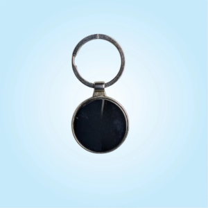 Round Black Keychain (SF 341)