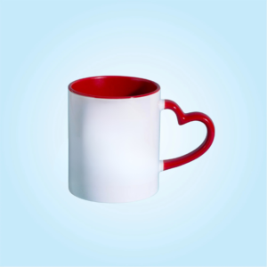 Sublimation Heart Handle Mug